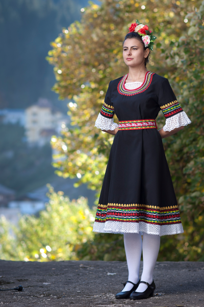 Contemporary version of the traditional costume