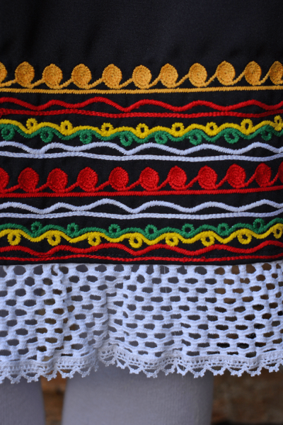 Contemporary version of the traditional costume