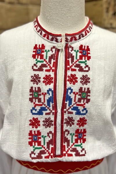 Юношеска Тракийска дълга риза за момиче