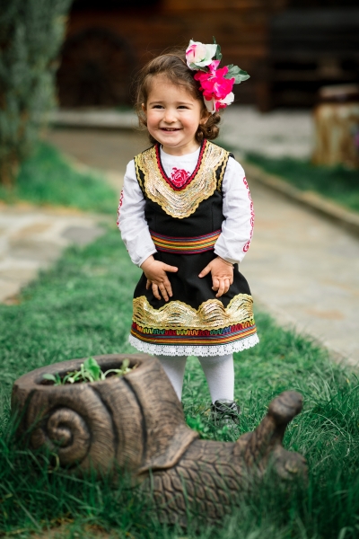 Baby Bulgarian Traditional Folk Costume – Shoppe Region, Size 86–92 / 98–104 cm