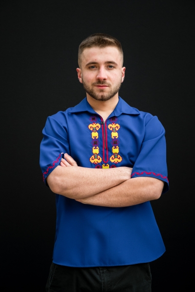 Ethno-inspired shirt with Thracian elements