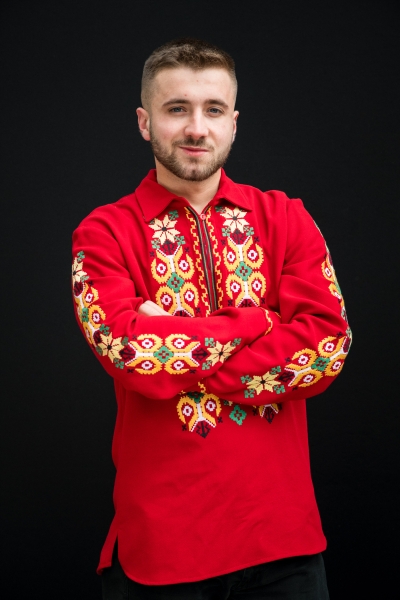 Ethno-inspired shirt with Thracian elements