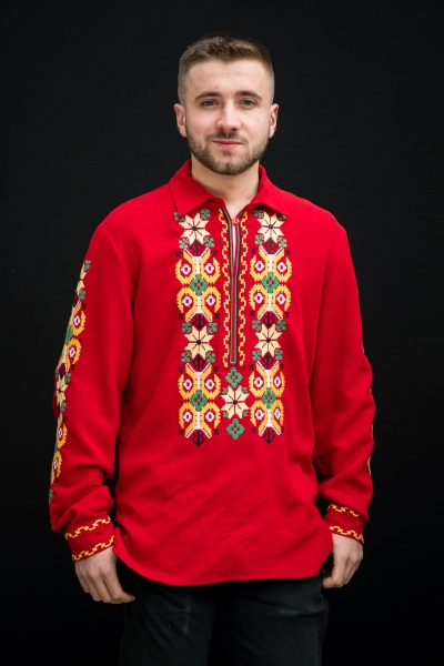 Ethno-inspired shirt with Thracian elements