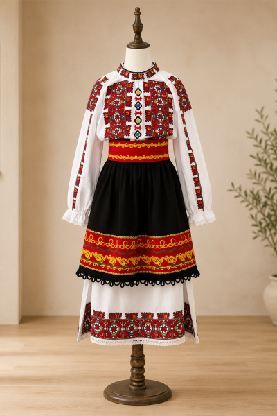Children’s traditional folk costume from Northern Bulgaria