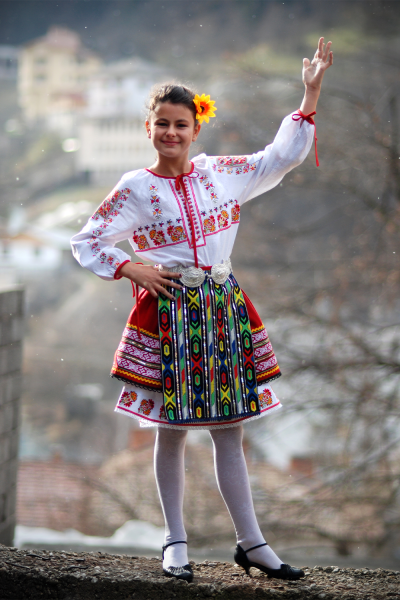 Children’s traditional folk costume from Northern Bulgaria