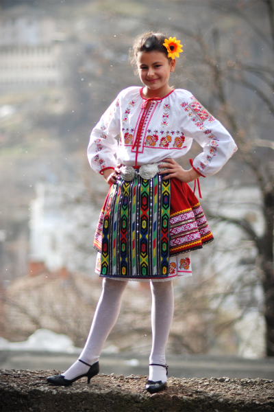 Children’s traditional folk costume from Northern Bulgaria